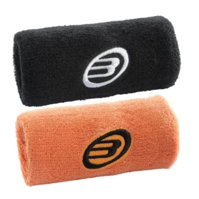 Muñequera Bullpadel Negro/Naranja x21