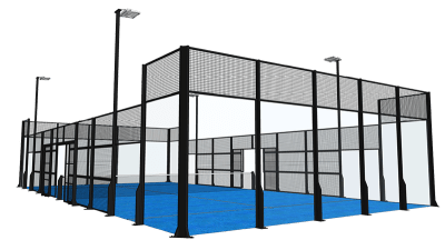 Cancha de Padel Modelo Padel Court Frame A 20x10m1