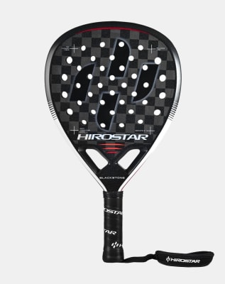 Pala de Pádel Hirostar Blackstone 25 + Protector + Grip + Funda