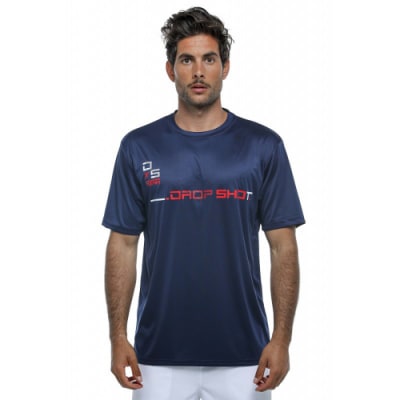 Polera Dropshot Team Marino/Rojo1