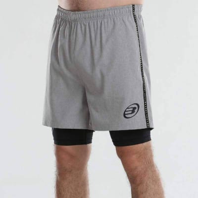 Short Bullpadel Gris Medio Vigore1