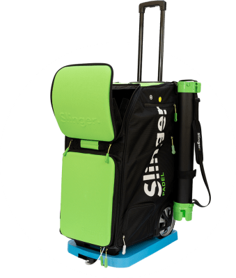 Maquina Lanza Pelotas Slinger Padel Verde1