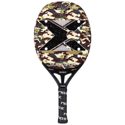 Pala Nox de Beach Tennis Survivor + Morral + Overgrip1