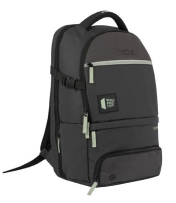 Mochila Nox Open Series Negra logo Celeste 2023 30 litros1