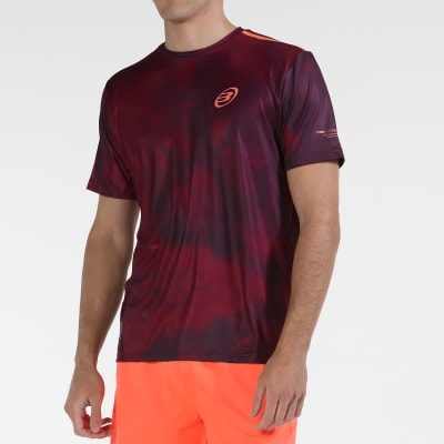 Camiseta Bullpadel Moare Vino Burdeo1