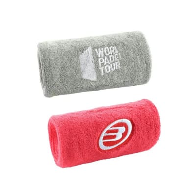 Muñequera Bullpadel WPT Gris/Carmesí x21