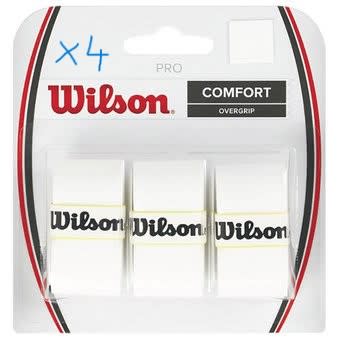 Pack de 3 Overgrip Wilson Pro Comfort Blanco x4 (12 overgrip total)1