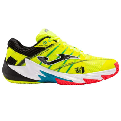 Zapatilla Joma Padel T.Open 2209 Limon Fluor Negro2