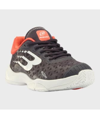 Zapatilla Bullpadel Flow Gris Oscuro/Naranja 24