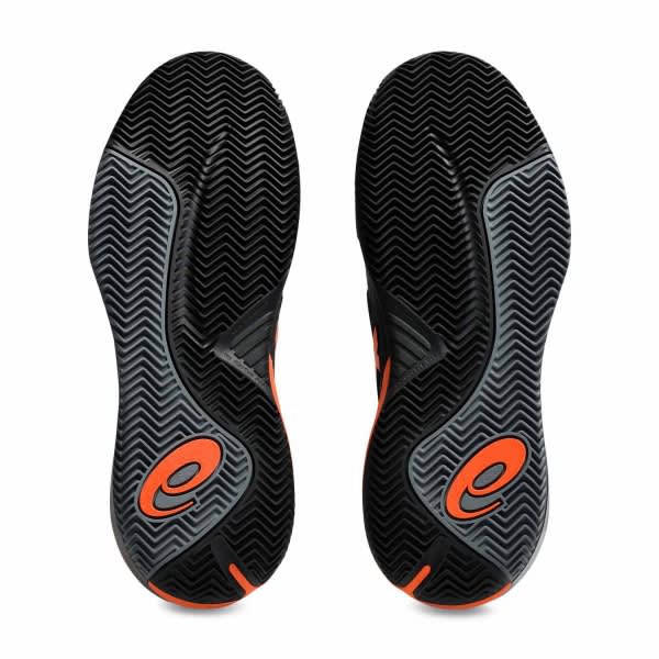 Zapatilla Asics Gel Resolution x Clay Black/Orange | Padel Altamira