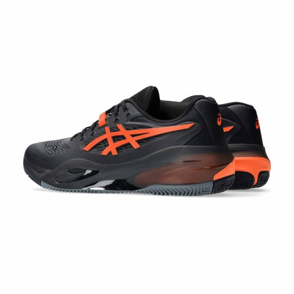 Zapatilla Asics Gel Resolution x Clay Black/Orange | Padel Altamira