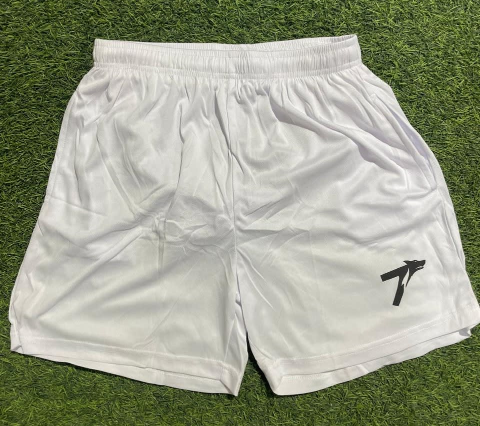 Short Set Microperforado Blanco Talla L