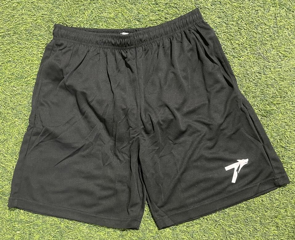 Short Set Microperforado Negro Talla XXL