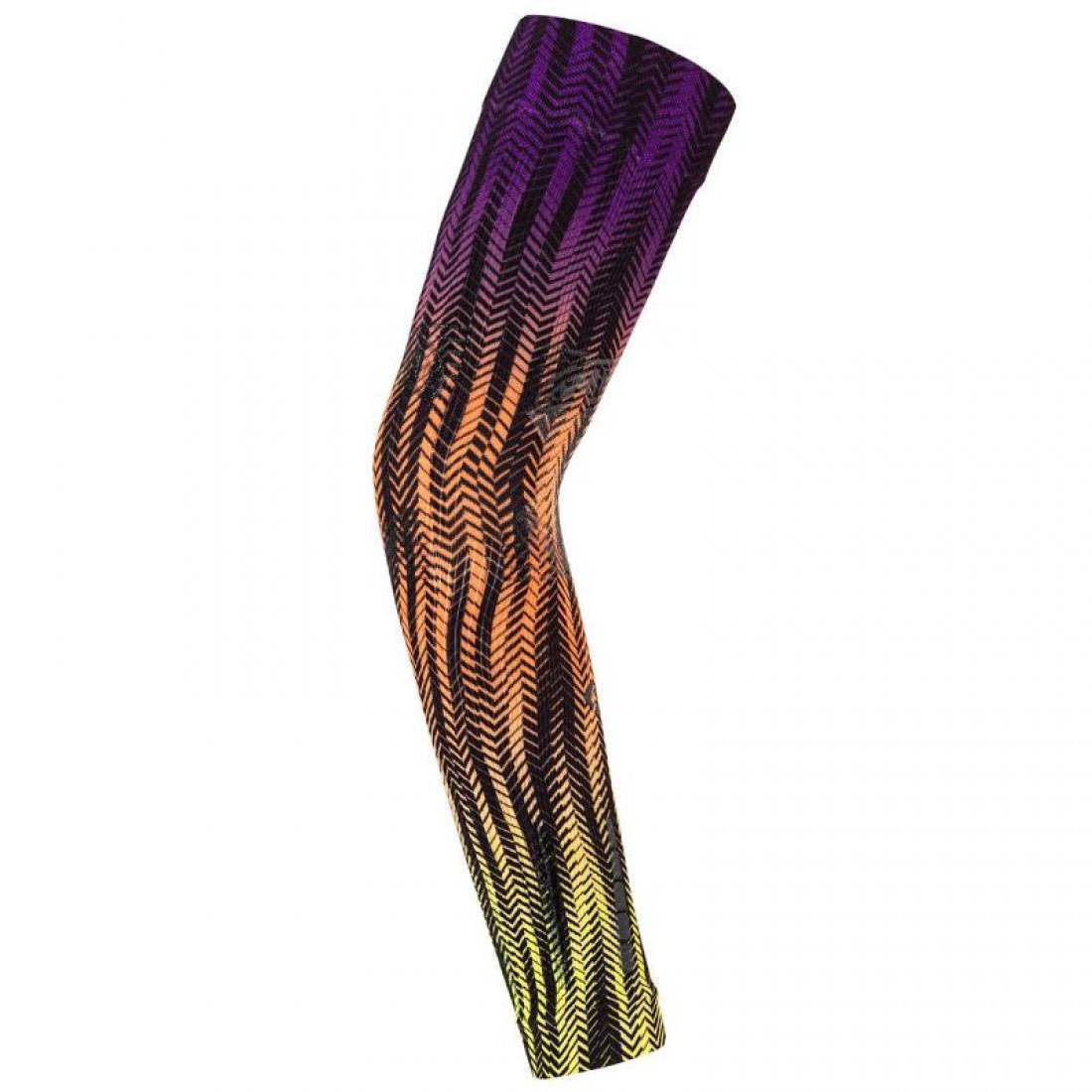 Manchon Biomécanique Floky No Strain T1 - Taille XS/S - Couleur Orange/Blue - Pour Coude Et Avant-bras, Réduction Des Vibrations
