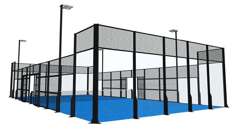 Cancha de Padel Modelo Padel Court Frame A 20x10m