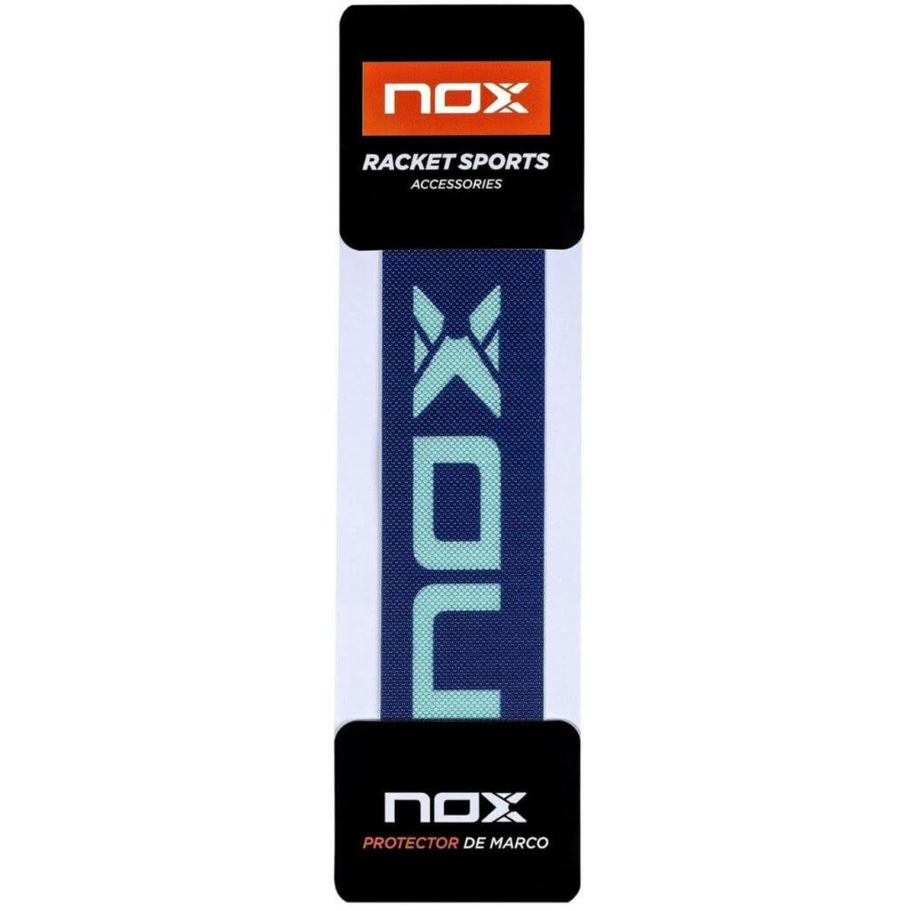 Protector Nox Azul Marino Logo Horizontal Celeste