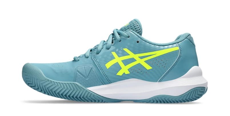 Zapatilla Asics Gel Challenger 14 Clay Gris Blue/Safety Yellow