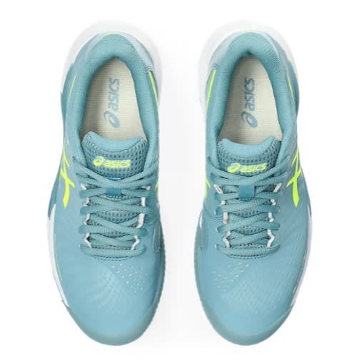 Zapatilla Asics Gel Challenger 14 Clay Gris Blue/Safety Yellow