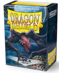 SLEEVES STANDARD SIZE MATTE 100 - BLACK 0