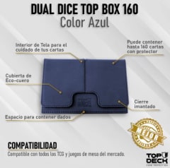Portamazo Dual Dice Top Deck 160 - Azul