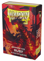 Dragon Shield Sleeves - Japanese - Matte Ruby