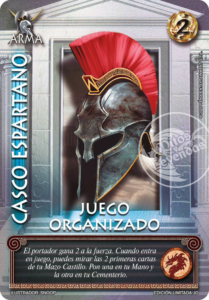 Casco Espartano -Juego Organizado1