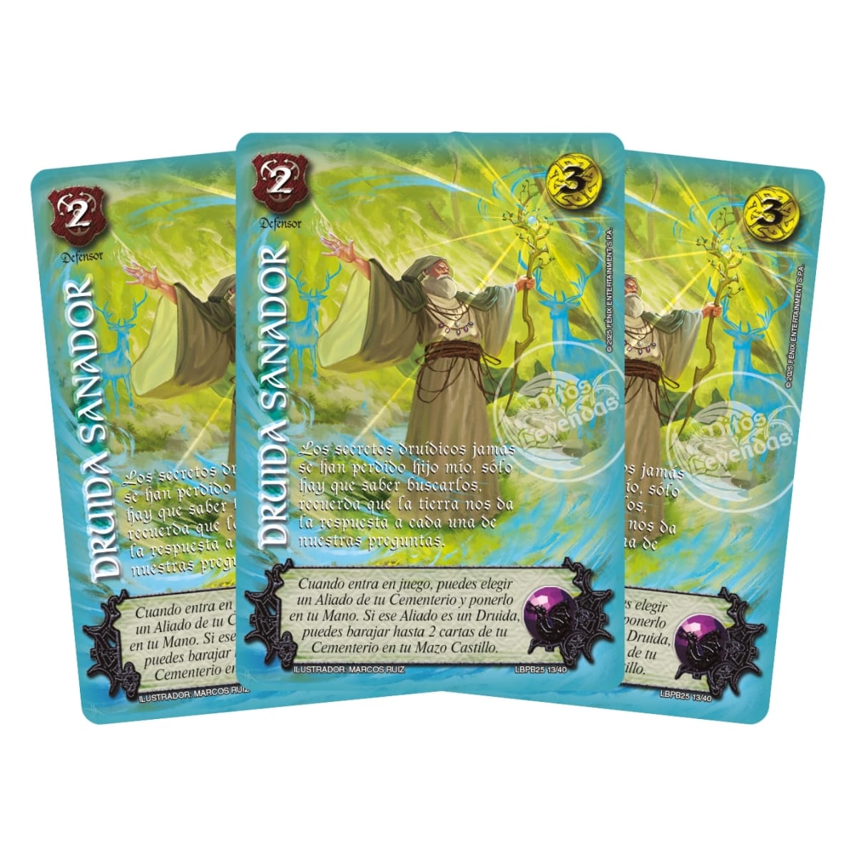 Play Set Druida Sanador - Arte Alternativo (Carta X 3 Copias)1