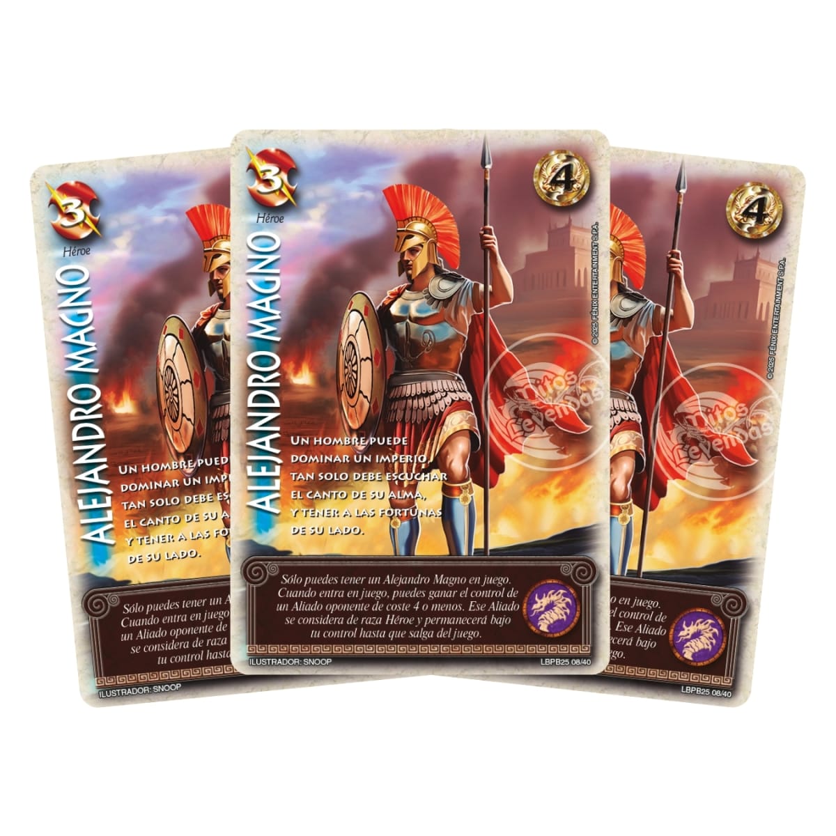 Play Set Alejandro Magno - Arte Alternativo (Carta X 3 Copias)1