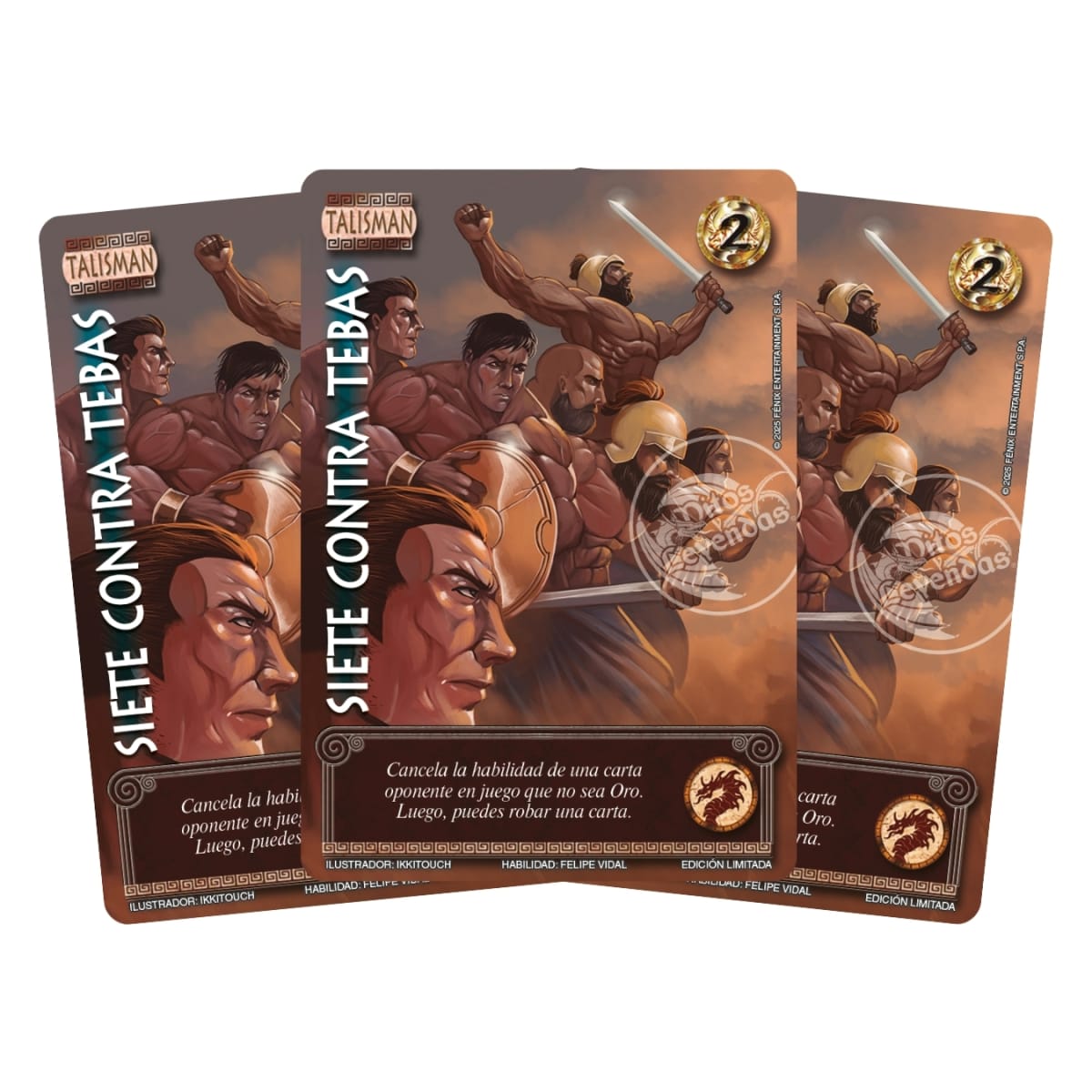 Play Set Siete Contra Tebas - Foil Premium (Carta X 3 Copias)1