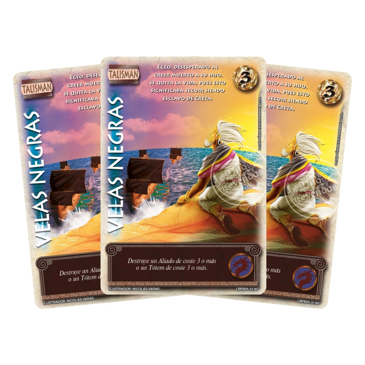 Play Set Velas Negras - Arte Alternativo (Carta X 3 Copias)1