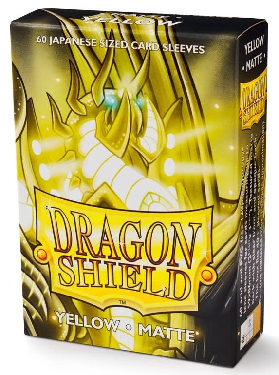 Dragon Shield Sleeves - Japanese - Matte Yellow1