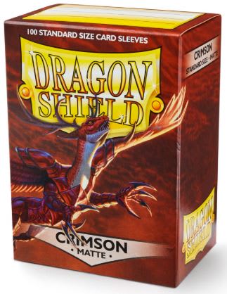 SLEEVES STANDARD SIZE MATTE 100 - CRIMSON1