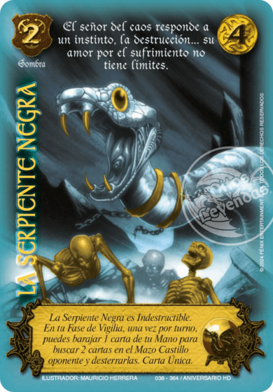 La Serpiente Negra - Foil Premium Retro1
