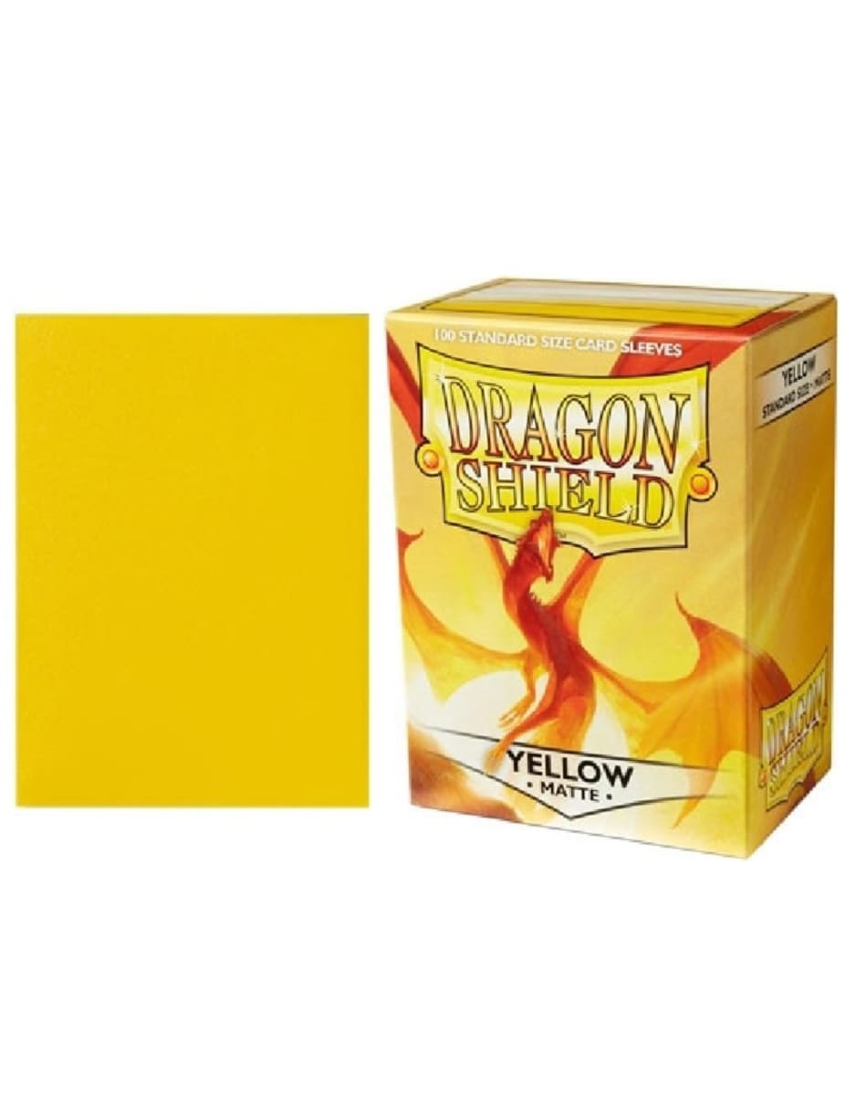 Dragon Shield Sleeves - Standard- Matte Yellow1
