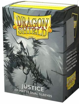 SLEEVES STANDARD SIZE MATTE DUAL 100 - JUSTICE1