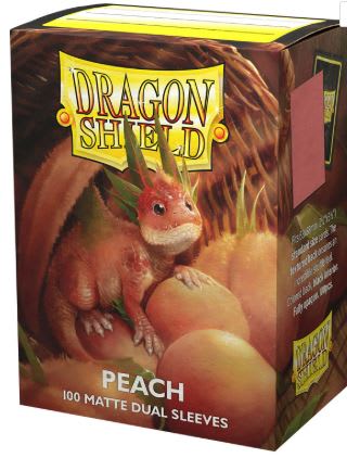 SLEEVES STANDARD SIZE MATTE DUAL 100 - PEACH1