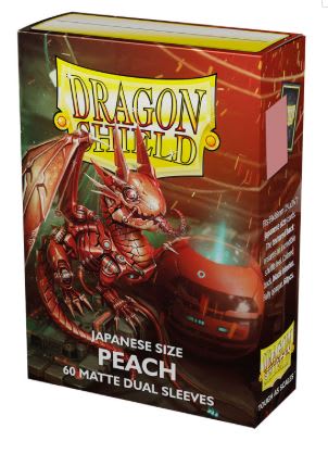 SLEEVES JAPANESE SIZE MATTE DUAL 60 - PEACH 'PIIP'1