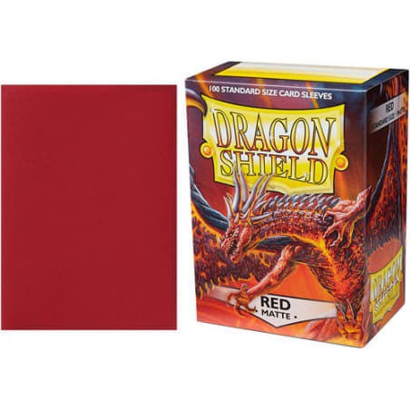 Dragon Shield Sleeves - Standard- Matte Red1