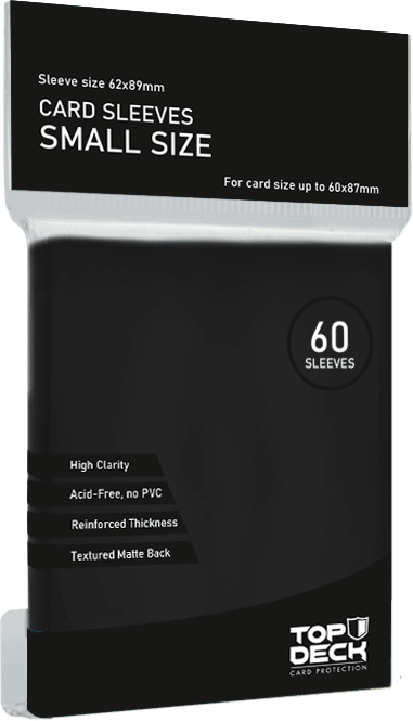 Protectores Top Deck  Esencial - Tamaño Small Color Negro1