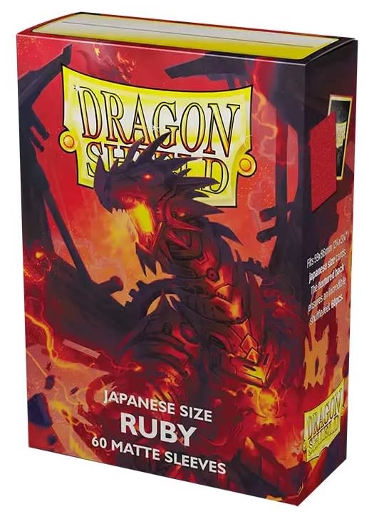 Dragon Shield Sleeves - Japanese - Matte Ruby1