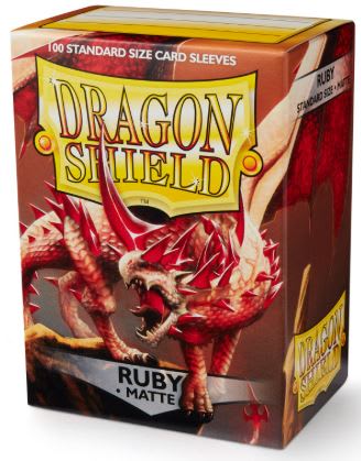 SLEEVES STANDARD SIZE MATTE 100 - RUBY1