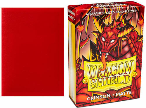 Dragon Shield Sleeves: Japanese- Matte Crimson1