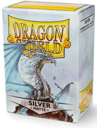 SLEEVES STANDARD SIZE MATTE 100 - SILVER1