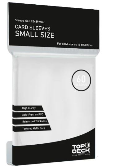 Protectores Top Deck  Esencial - Tamaño Small Color Blanco1