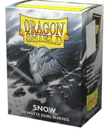 SLEEVES STANDARD SIZE MATTE DUAL 100 - SNOW1