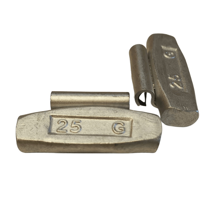 Contrapesos para llantas de fierro 25 gr1