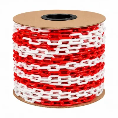 Cadena Plastica Blanco/Rojo1