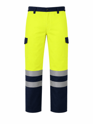 PANTALON CARGO BICOLOR CINTA REFLECTANTE1