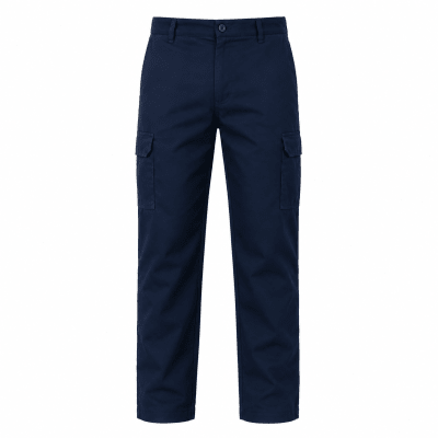 PANTALON CARGO POPLIN AZUL MARINO1