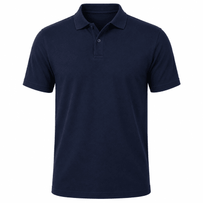 POLERA PIQUE M/C AZUL MARINO1